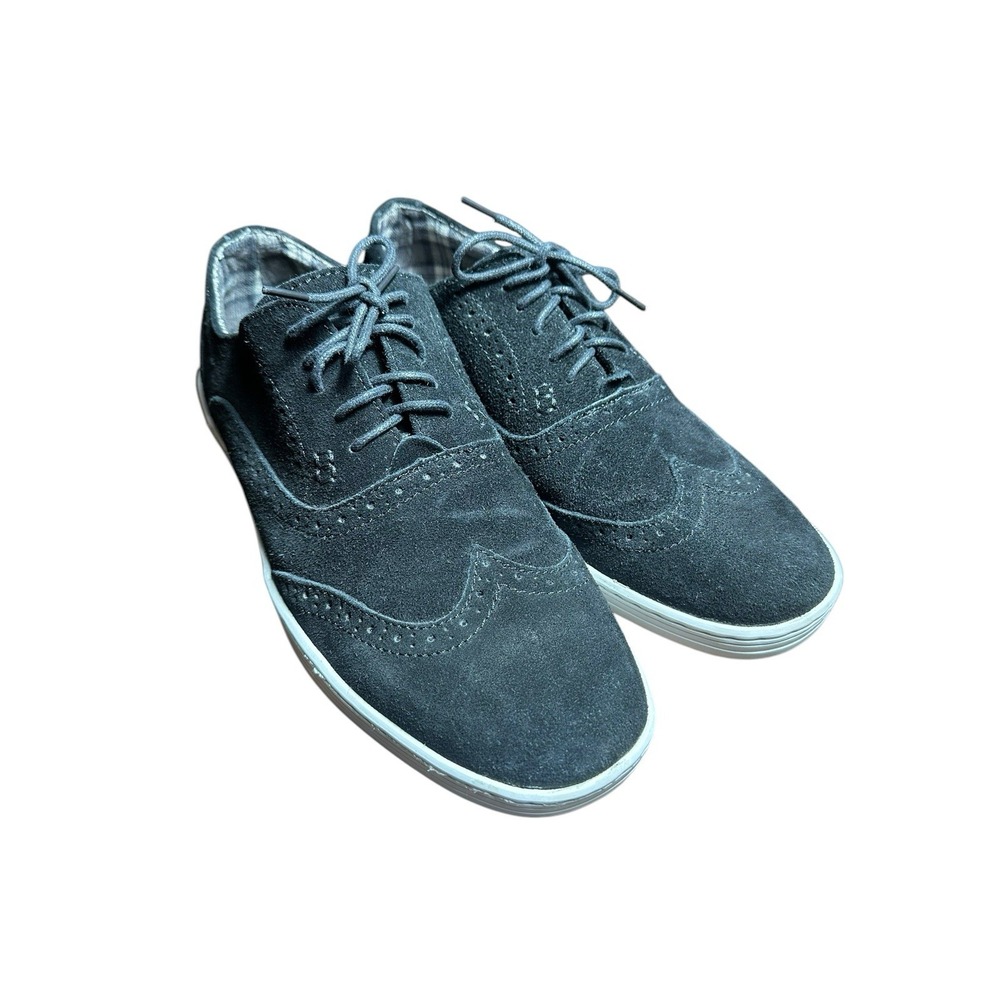 BED STU Suede Leather Black Wingtip Oxford Sneakers Size 11 Men's Lace Up S4-7